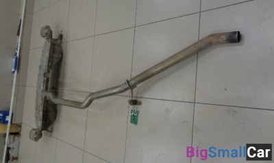 Задняя часть глушителя от Volkswagen Touareg 2002-2010 - купить Казани