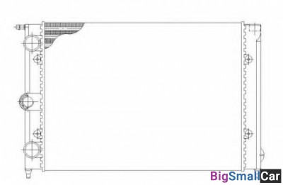 Радиатор охлаждения AVA quality cooling VWA2039 43 - купить Казани