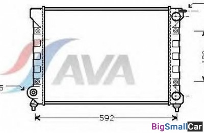 Радиатор охлаждения AVA quality cooling VWA2045 52 - купить Казани