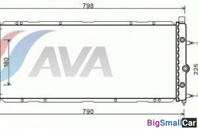 Радиатор охлаждения patron PRS3246 720 X 380 33мм - купить Казани