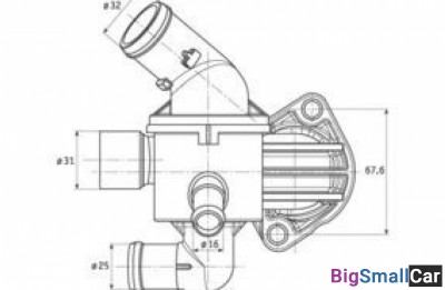 Термостат в сборе behr TI1587 в сборе - купить Казани
