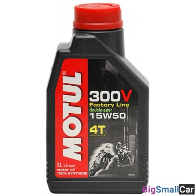 Масло моторное MOTUL 4T 300V FACTORY LINE NEW 15W50 1L 104125 - купить Казани