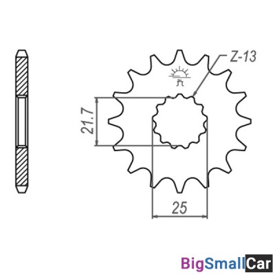 Звезда ведущая JT JTF520.17RB - купить Казани