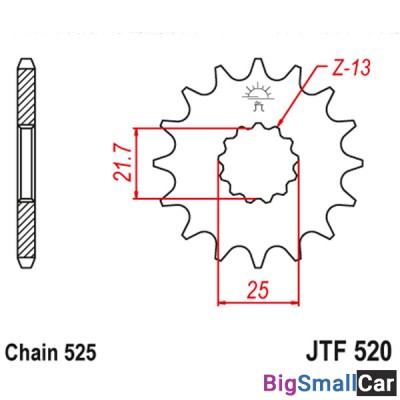 Звезда ведущая JT JTF520.16RB - купить Казани