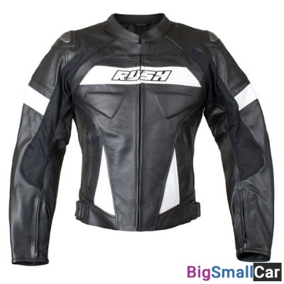 Куртка кожа RUSH Cyborg blk/white L 31-04525 - купить Казани