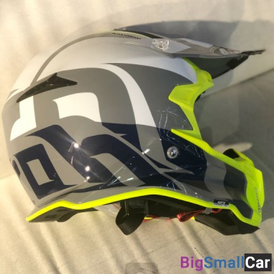 Шлем AIROH Terminator Open Vision SHOOT yellow/blue XL TOVS - купить Казани