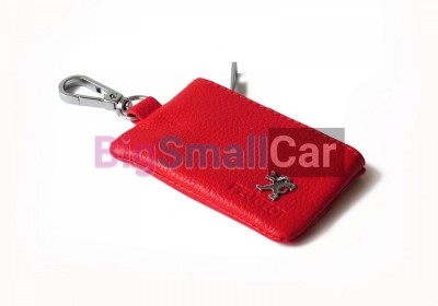 Чехол Для Ключей Peugeot Универсальный, Кожаный С Металическим Значком, Красный bgt983 - купить Казани
