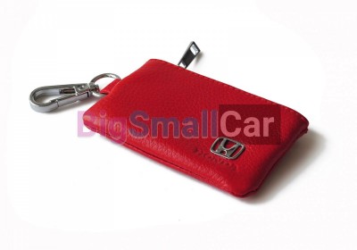 Чехол Для Ключей Honda Универсальный, Кожаный С Металическим Значком, Красный bgt991 - купить Казани