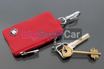 Чехол Для Ключей Skoda Универсальный, Кожаный С Металическим Значком, Красный bgt1076 - купить Казани