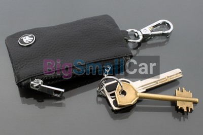 Чехол Для Ключей Skoda Универсальный, Кожаный С Металическим Значком, Черный bgt1077 - купить Казани